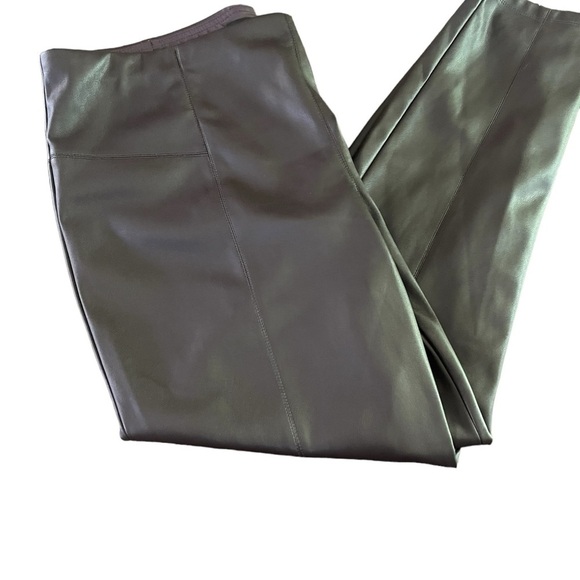 Women’s Mark New York Polyurethane Expresso Brown Pants Size 2X NWT Retail $83 - Picture 6 of 10